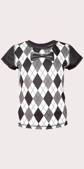 100 Days of School - Argyle - Kids Short Sleeve Top (Boys)