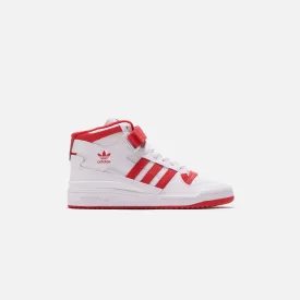 adidas Forum Mid - White / Vivid Red