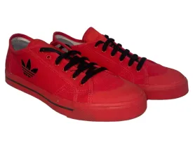 adidas/RAF SIMONS/Low-Sneakers/US 9/Cotton/RED/MATRIX SPIRIT L