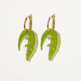 Alligator Hoop earrings