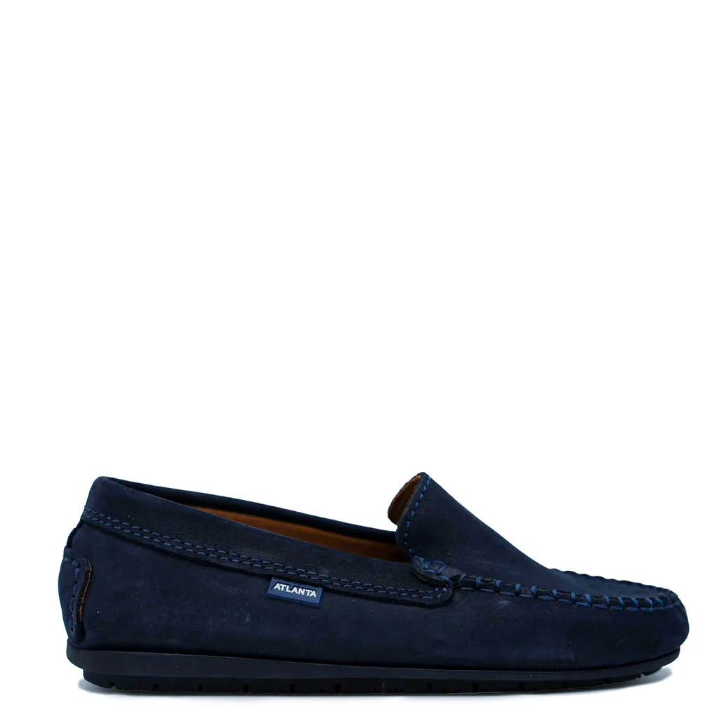 Atlanta Mocassin Navy Nubok Loafer