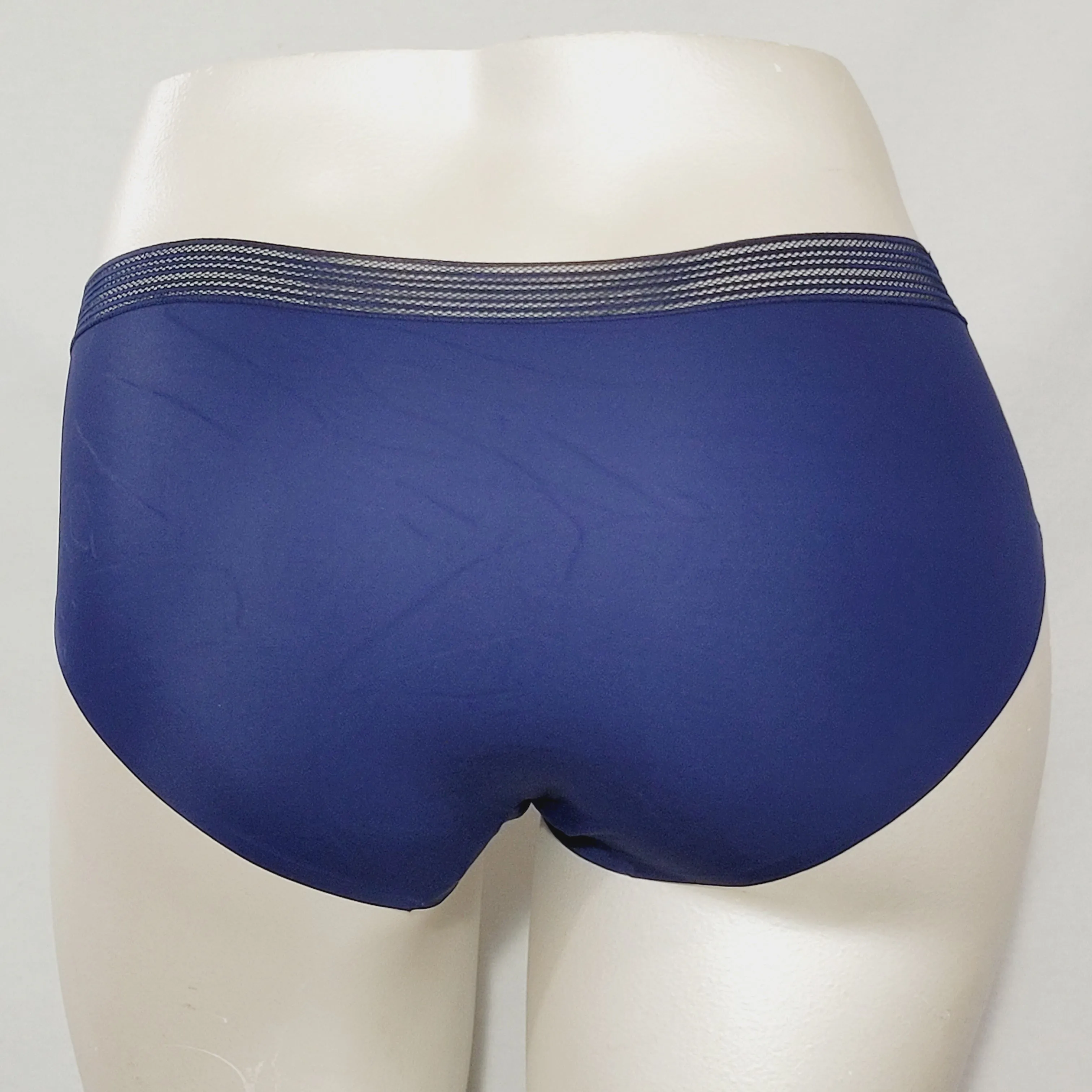 Ava & Viv Plus Size Laser Cut No Show Hipster Panty X (14W) Nighttime Blue