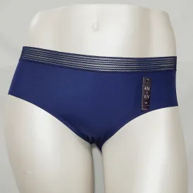Ava & Viv Plus Size Laser Cut No Show Hipster Panty X (14W) Nighttime Blue