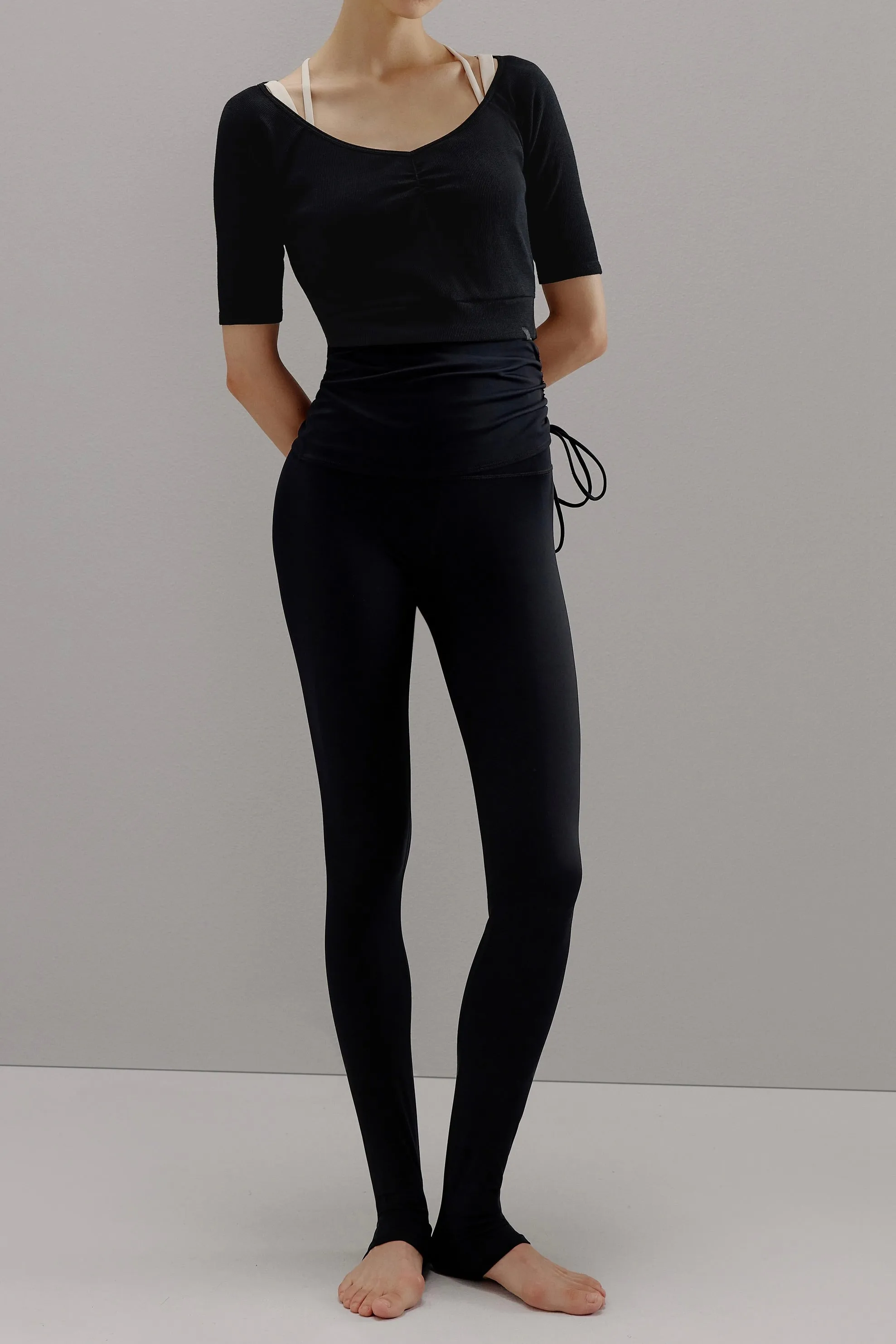 Ballet V-Neck Wool Tee