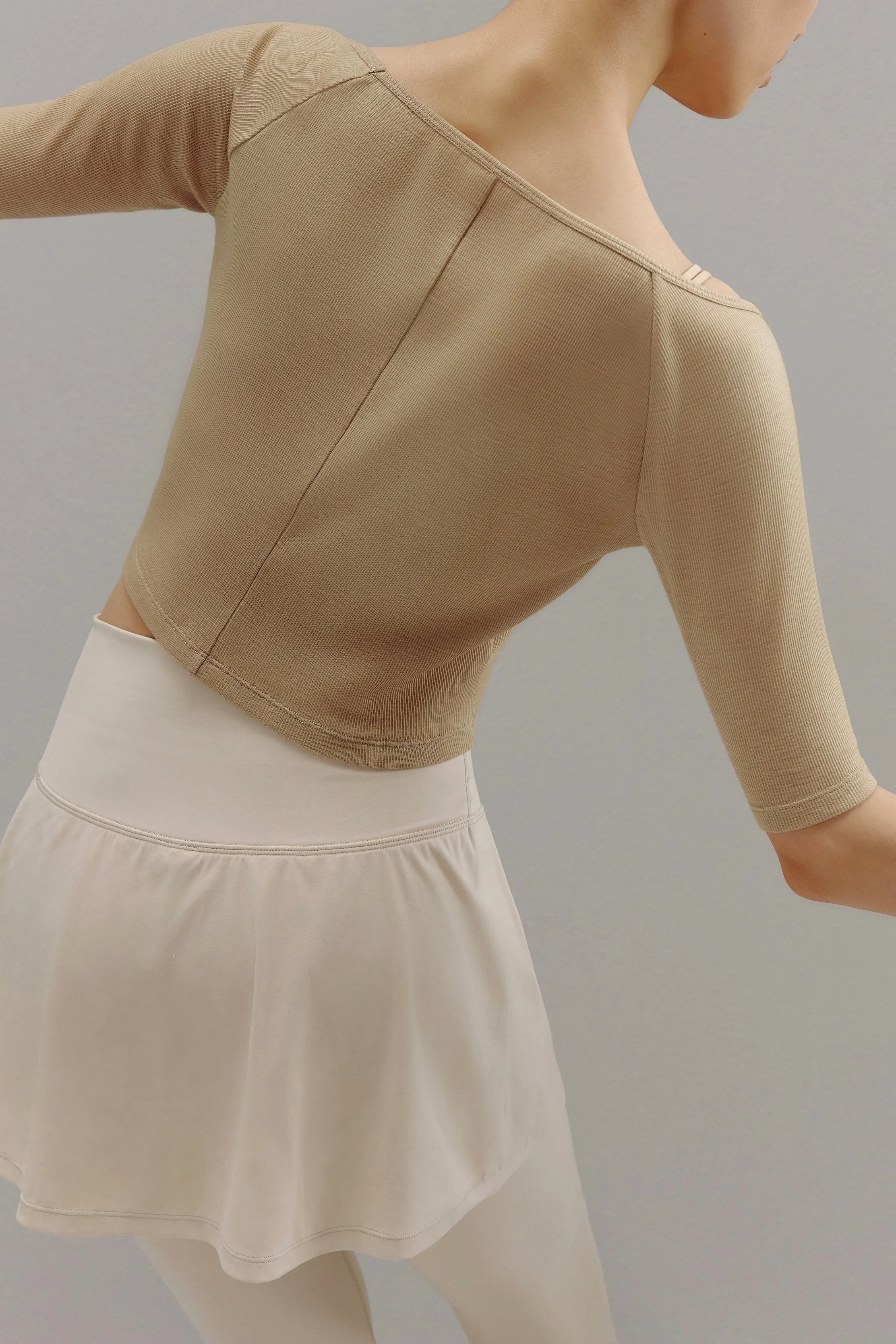 Ballet V-Neck Wool Tee
