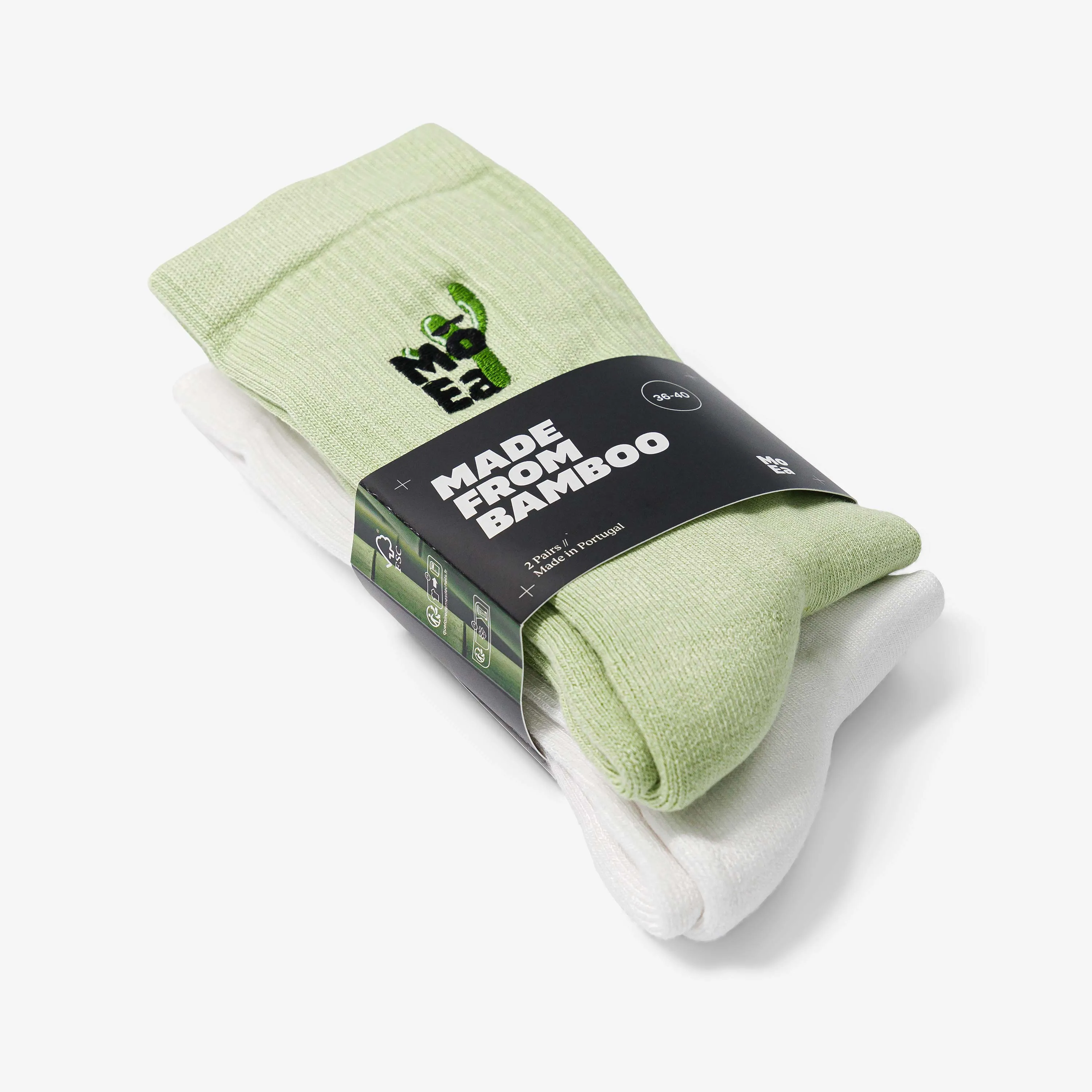 Bamboo socks x2 pairs // Cactus Bundle