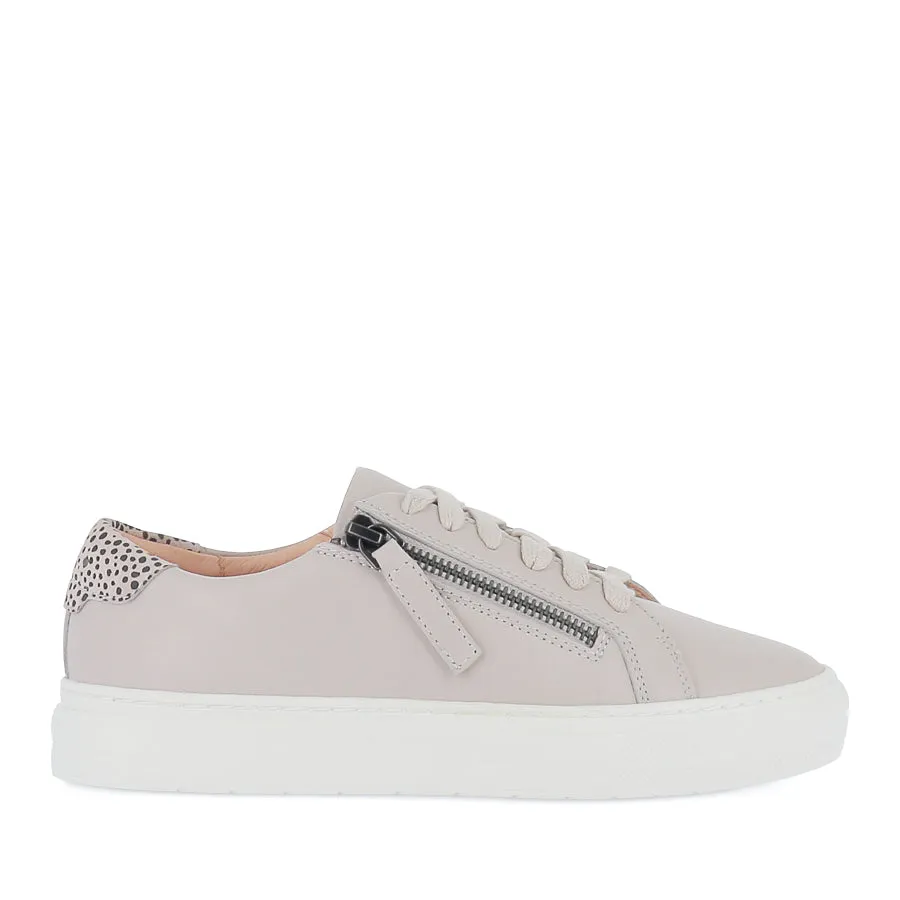 BILLIE - BONE/LEOPARD SPOT LEATHER