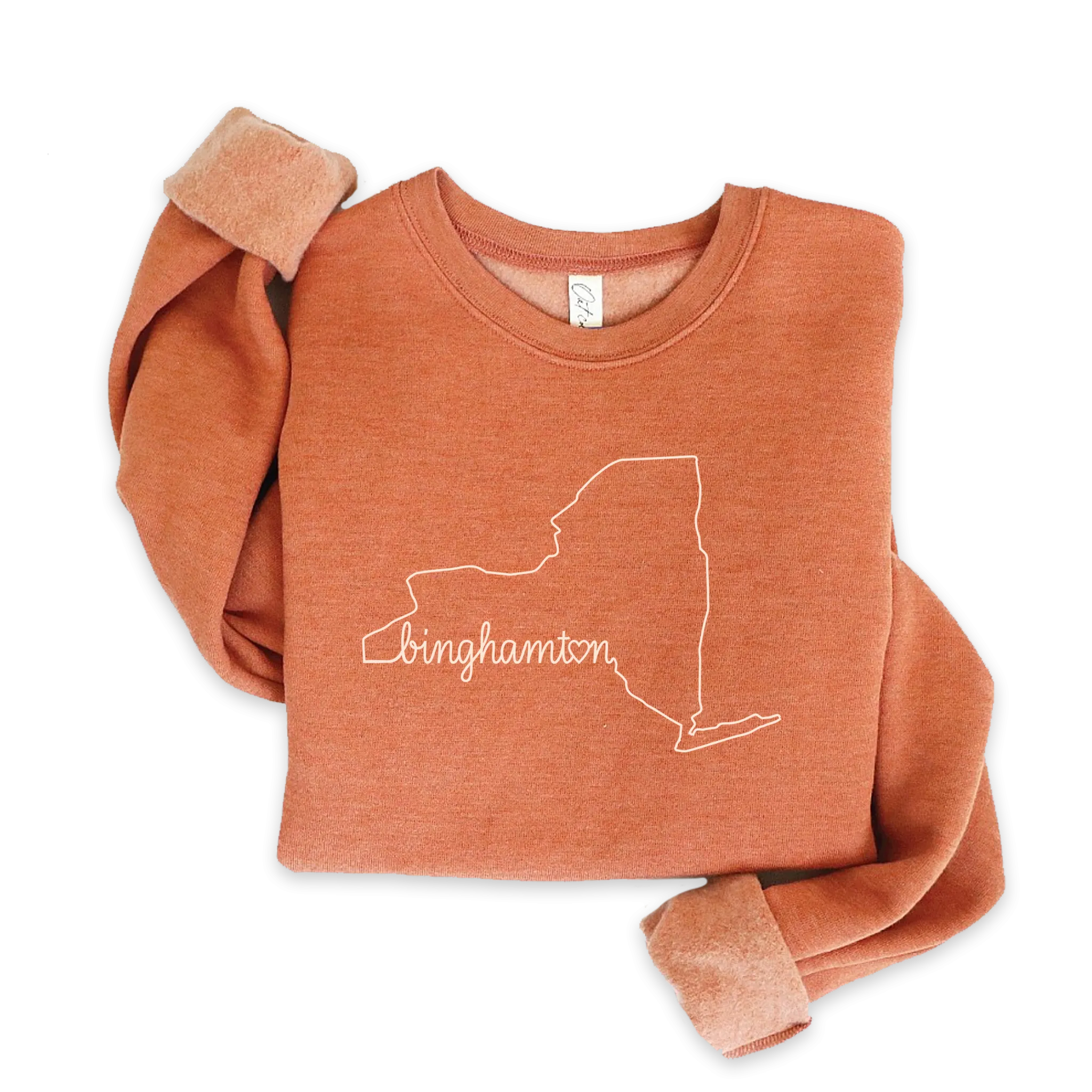 Binghamton Heart Embroidered Crewneck