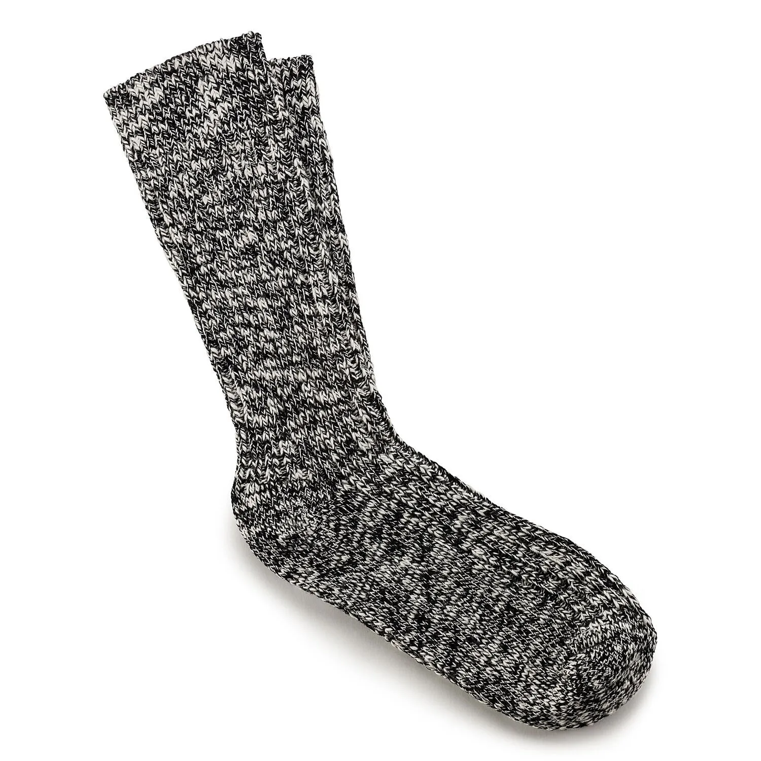BIRKENSTOCK MENS COTTON SLUB SOCK BLACK