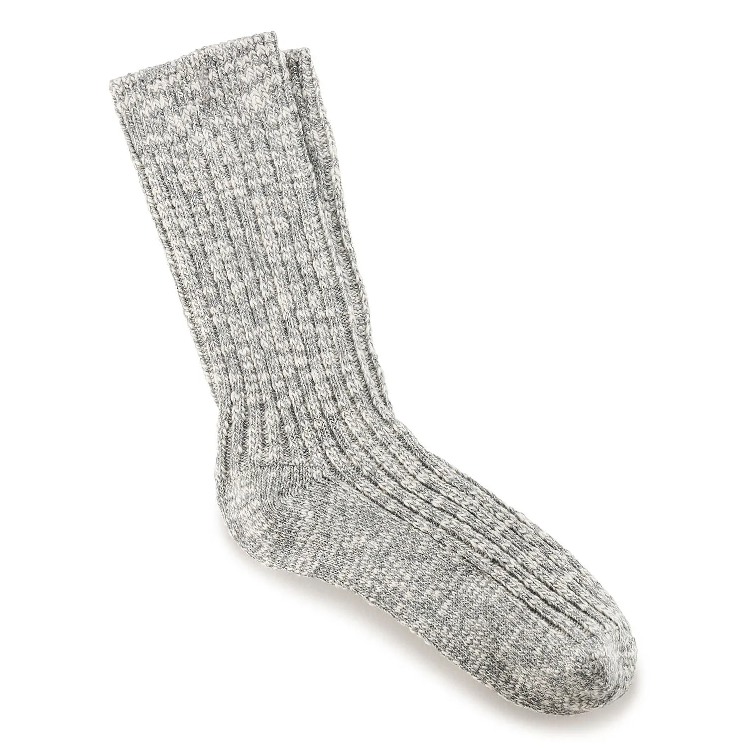 BIRKENSTOCK MENS COTTON SLUB SOCK GREY