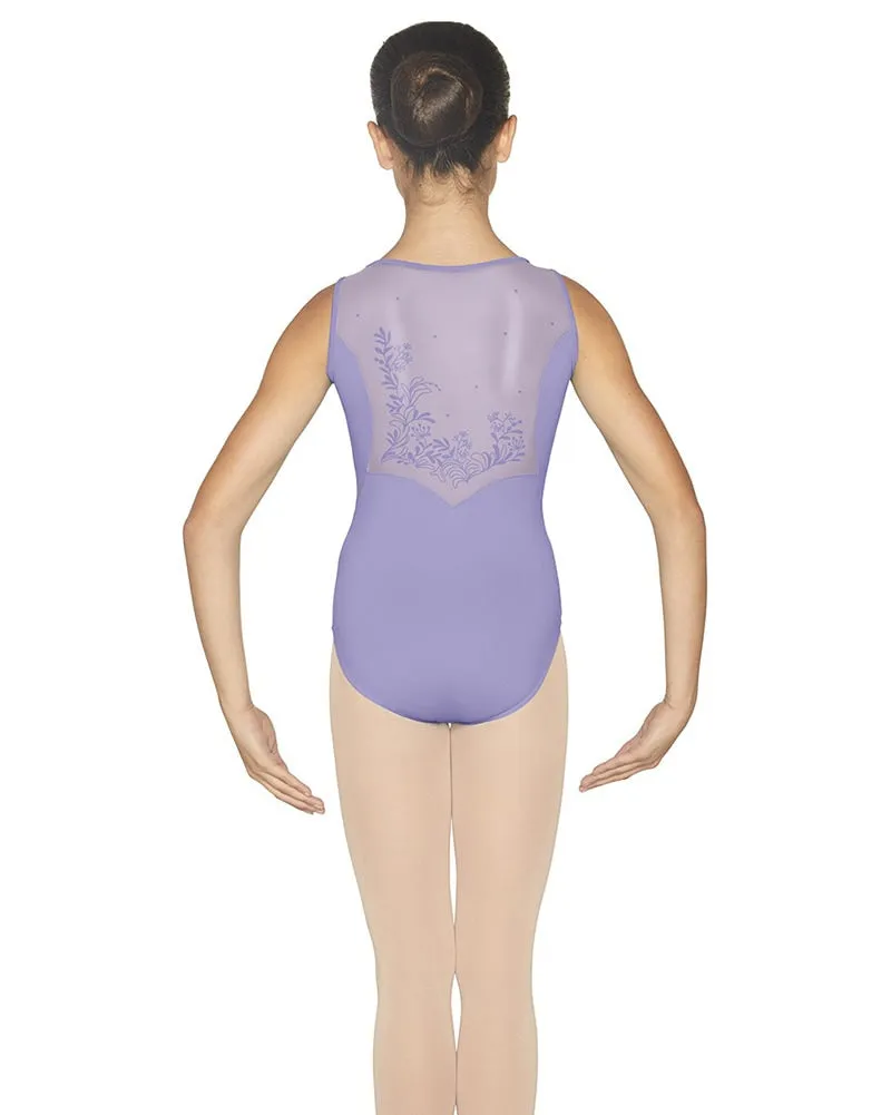 Bloch Flock Mesh Back Tank Leotard - CL5565 Girls