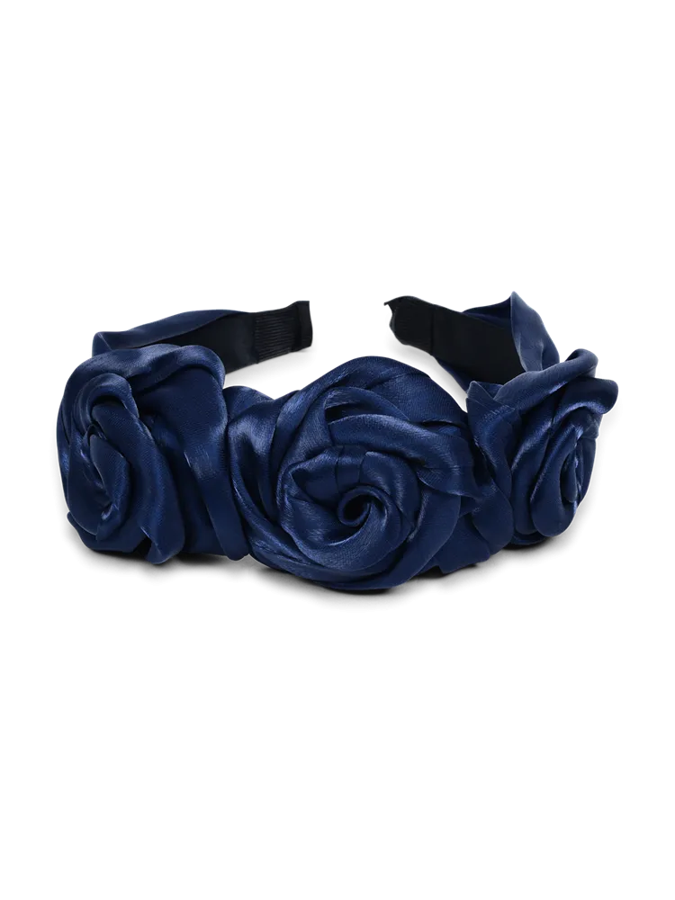 Blossom Navy Rosette Headband