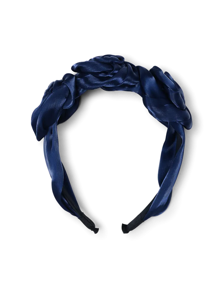 Blossom Navy Rosette Headband