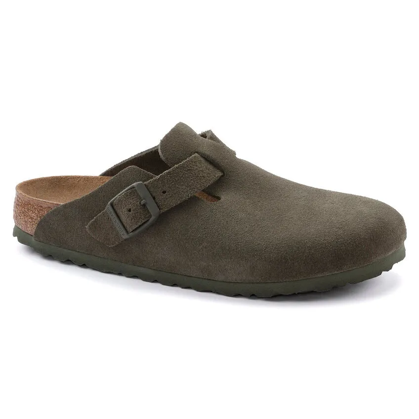Boston Buckle Classic Footbed Mule in Thyme