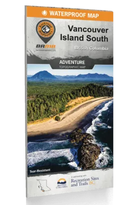 BRMB Vancouver Island South BC Waterproof Map