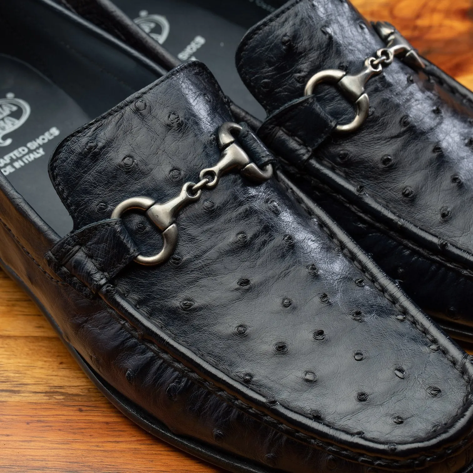 Calzoleria Toscana Ostrich Dress Slip-On  #3238-M