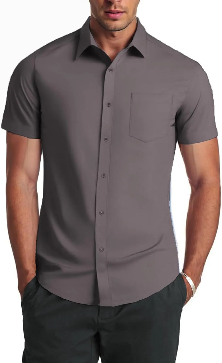COOFANDY Mens Dress Shirts Soft Modal Business Casual Button Down Shirts Lightweight Spring Summer Shirts