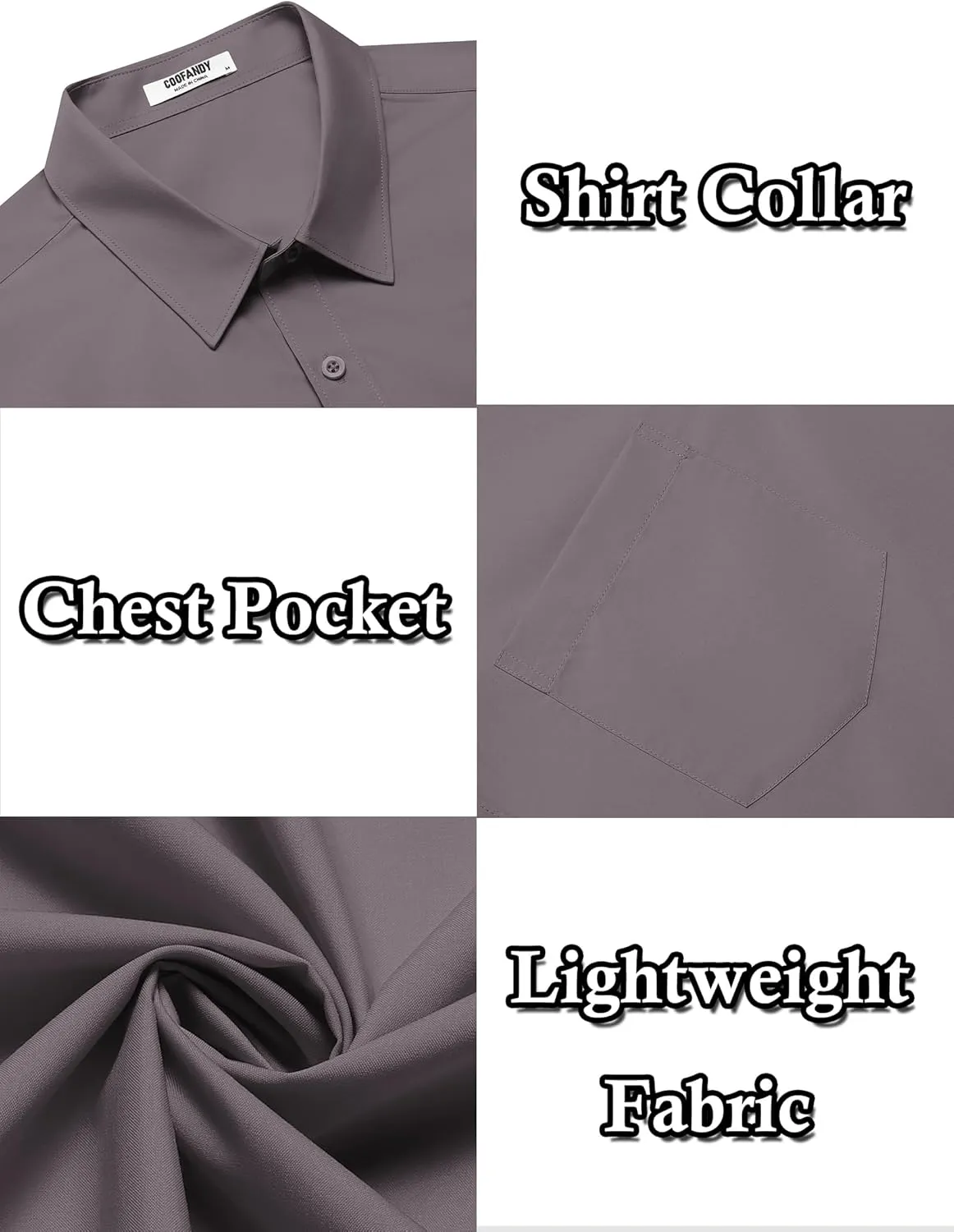 COOFANDY Mens Dress Shirts Soft Modal Business Casual Button Down Shirts Lightweight Spring Summer Shirts