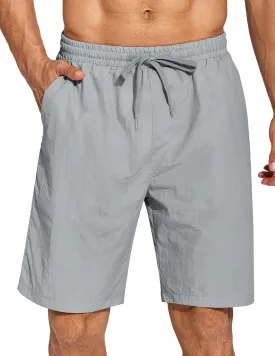 COOFANDY Men's Summer Beach Shorts Lightweight Elastic Waist Drawstring Casual Shorts with Pocket