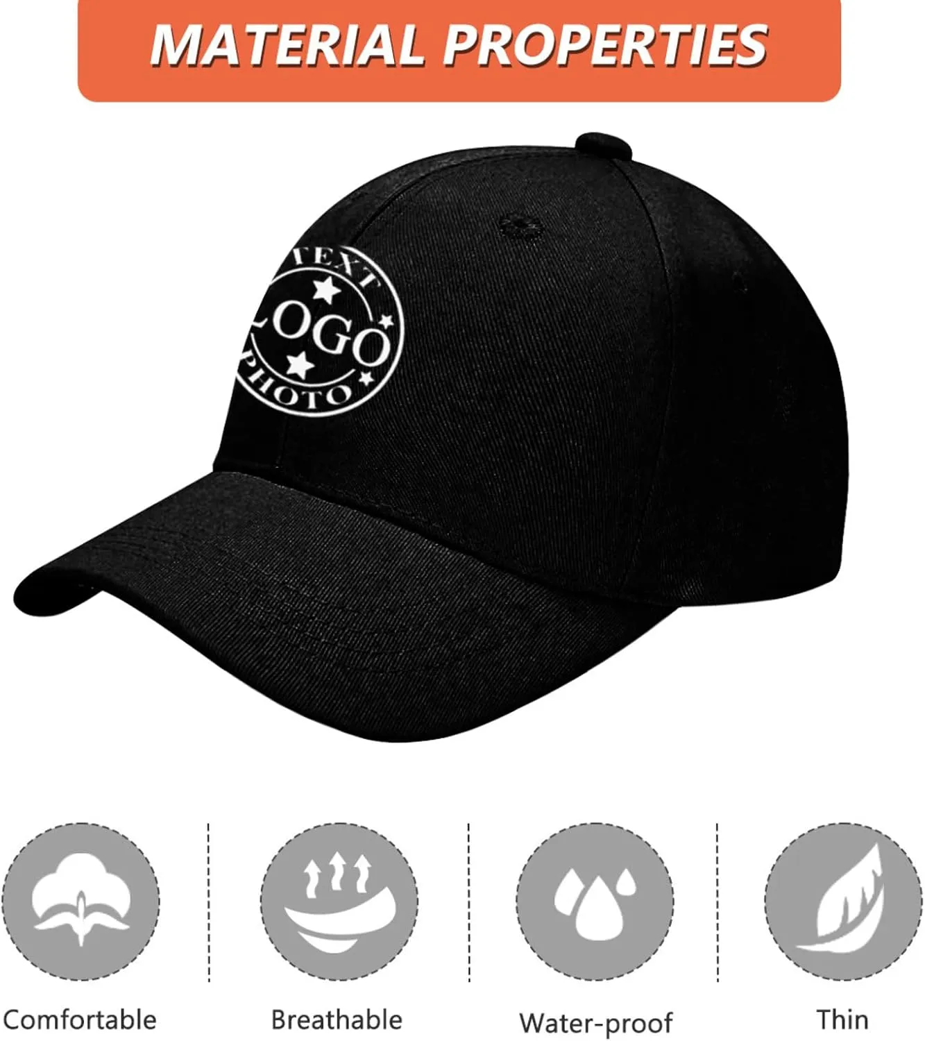 Custom Baseball Cap Bulk Custom Hat for Man Woman Design Your Custom Trucker Hats Add Text Logo Photo Personalized Cap