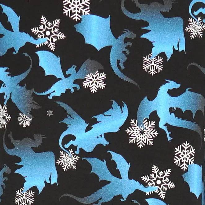 Dragons & Snowflakes Kids Twirl Dress [FINAL SALE]