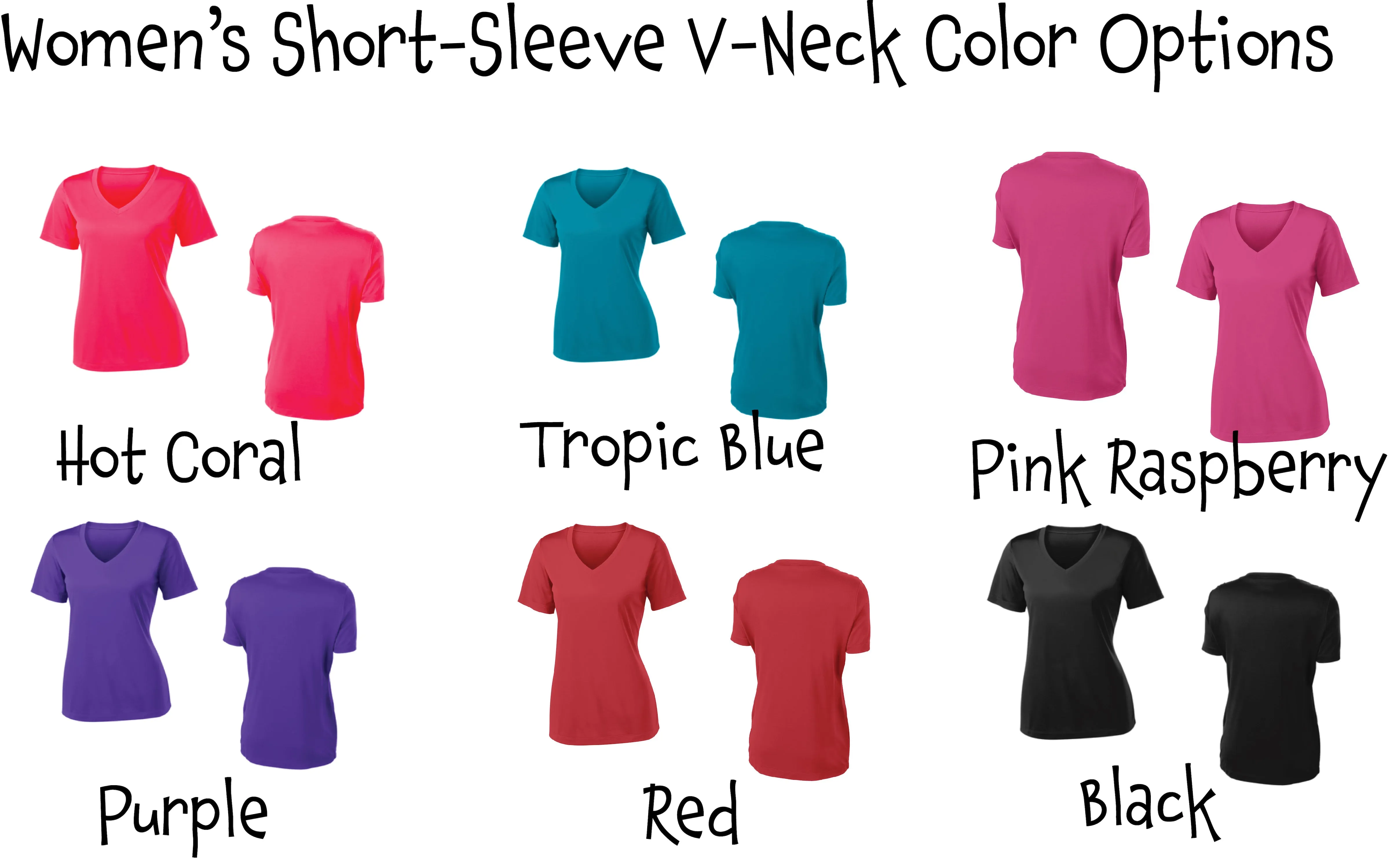 Fear The Paddle | Women's Short Sleeve V-Neck Pickleball Shirts | 100% Polyester