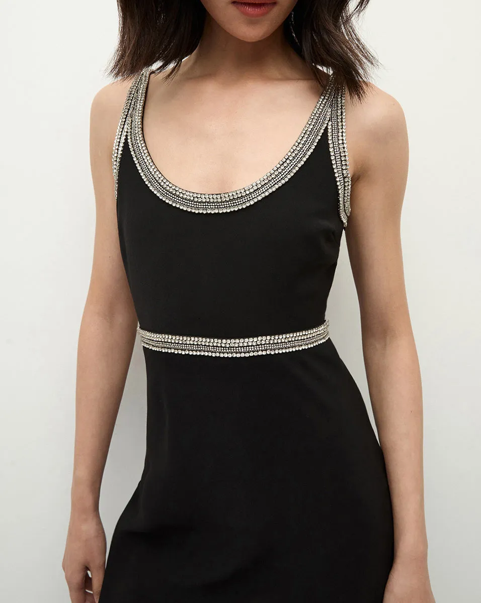 Flores Bead-Trim Dress