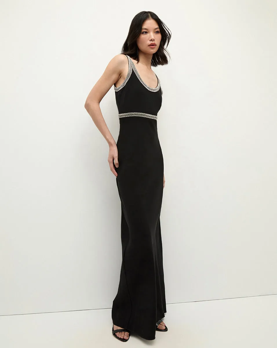 Flores Bead-Trim Dress
