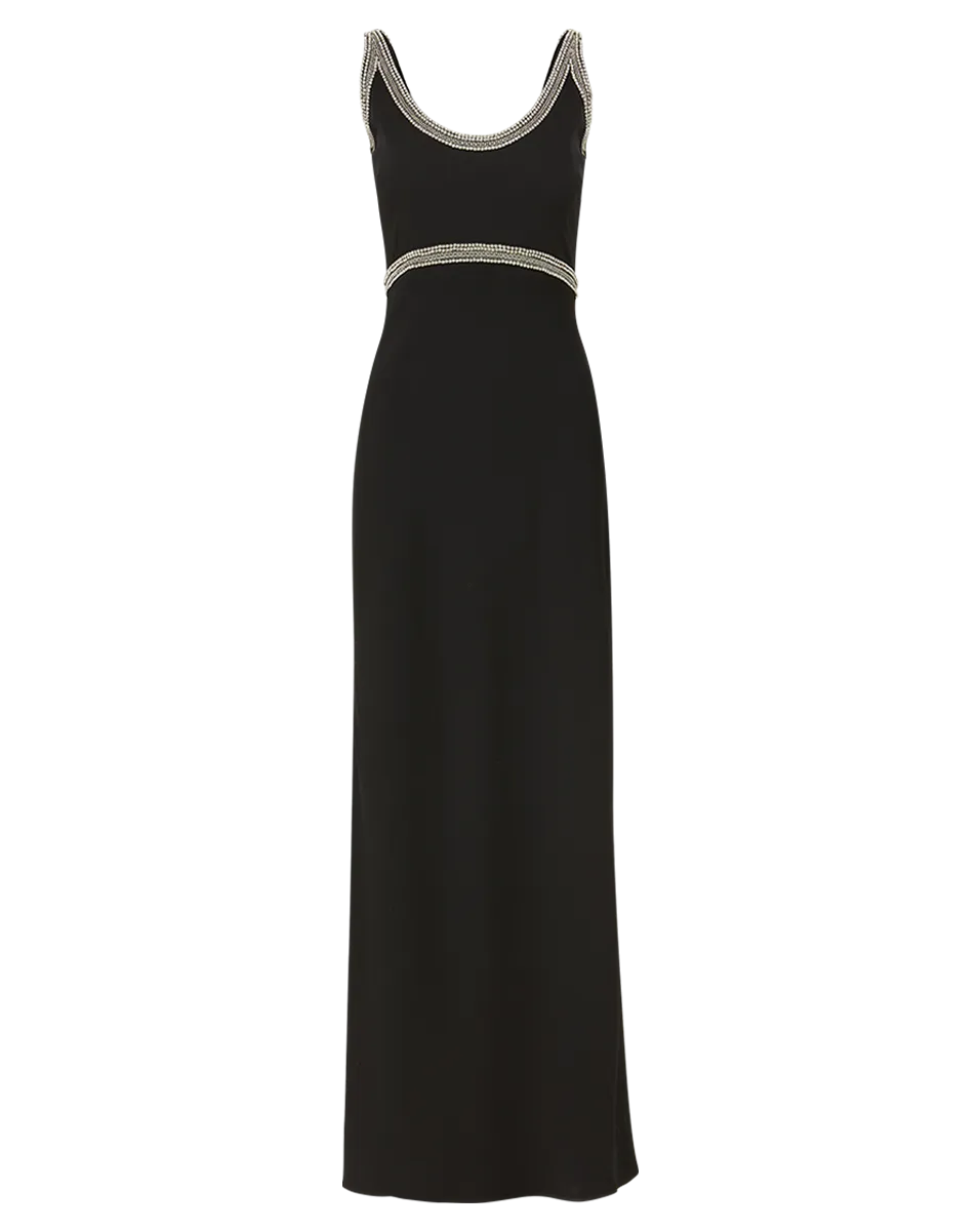 Flores Bead-Trim Dress