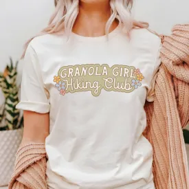 Granola Girl Hiking Club Retro Sweatshirt or T Shirt