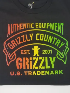 GRIZZLY COUNTRY BOYS TEE - BLACK