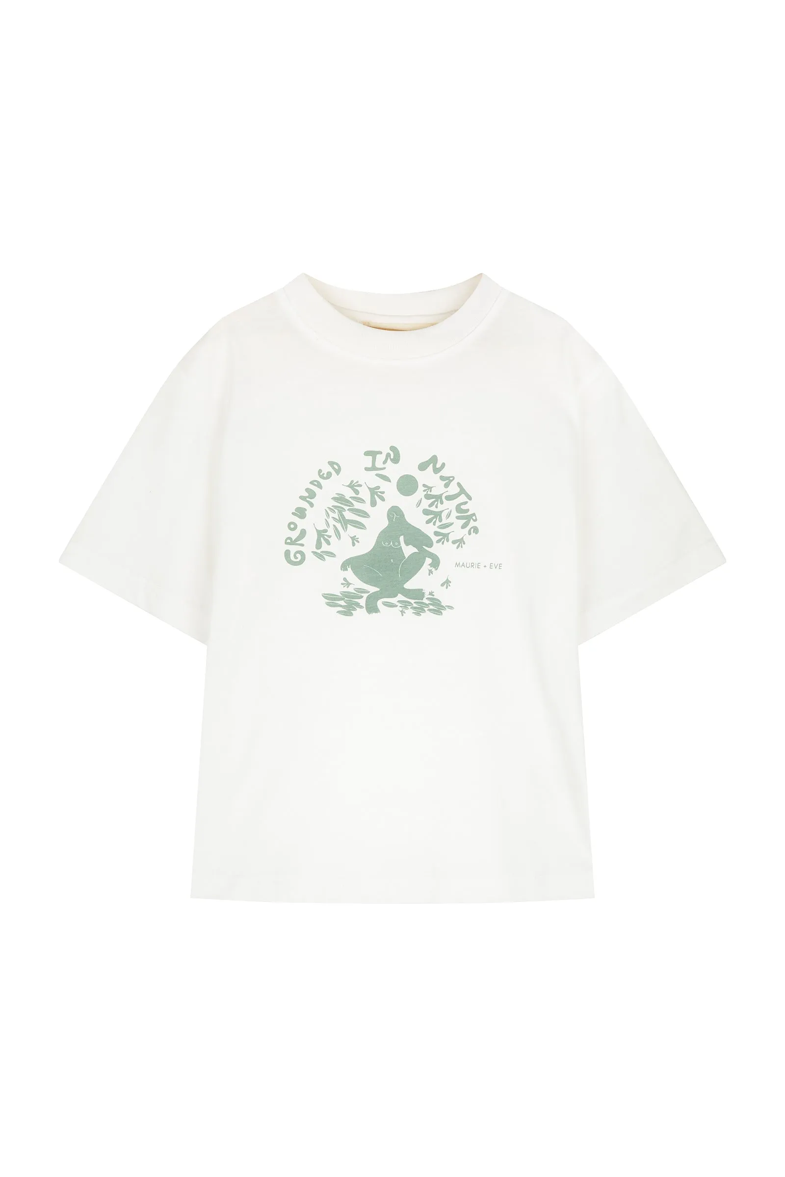 GROUNDED EARTH KIDS TEE - SAGE
