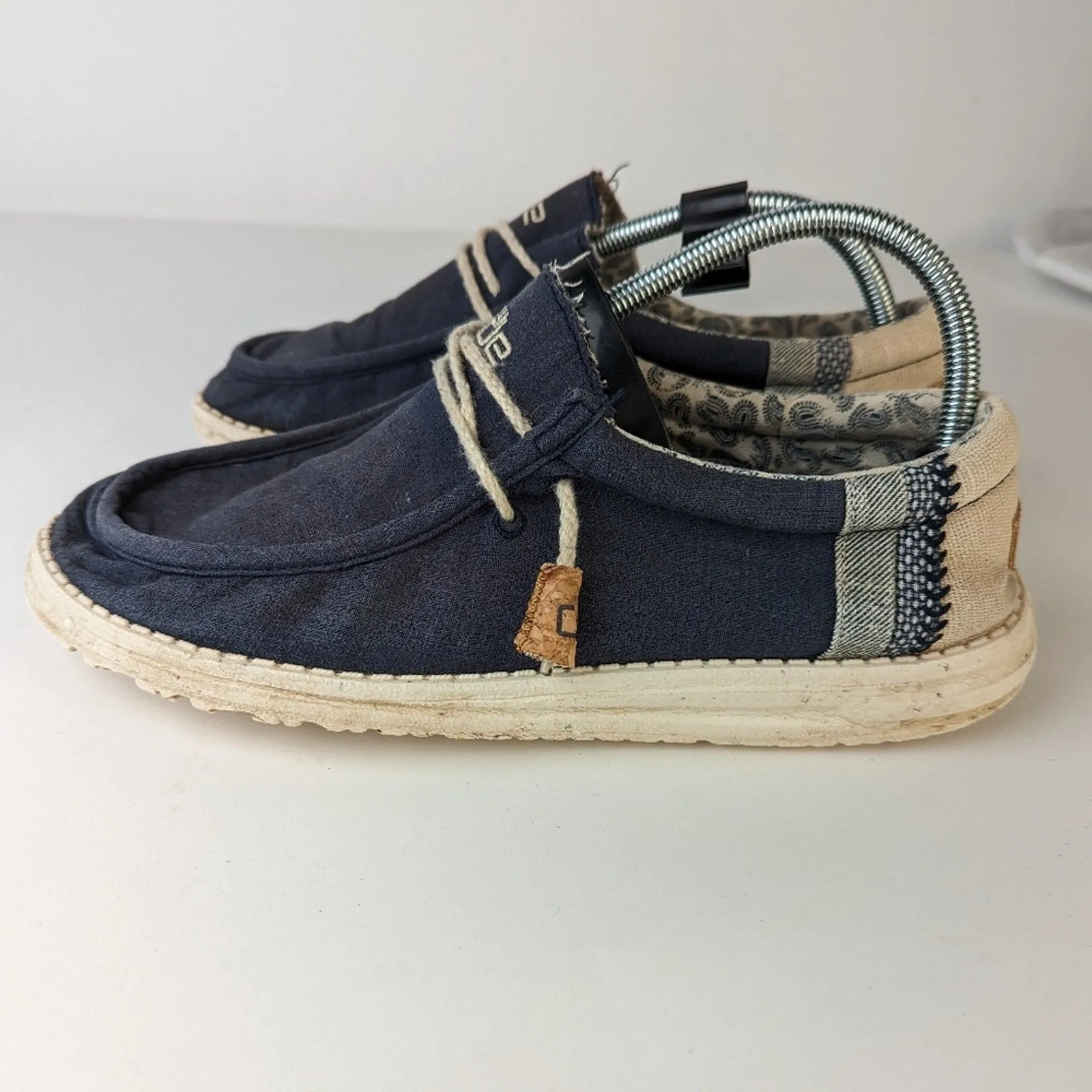 Hey Dude Wally Linen Casual Shoes 10