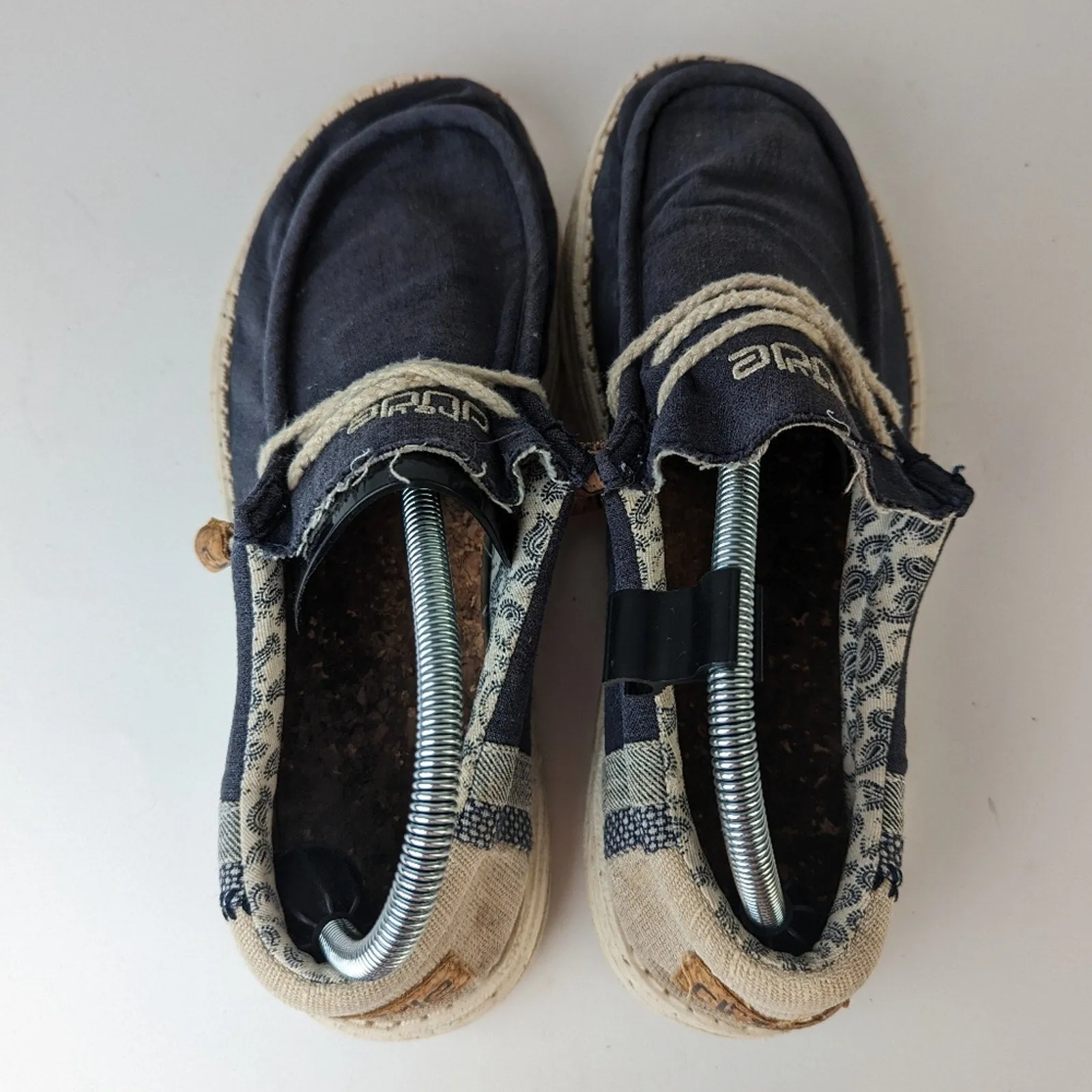 Hey Dude Wally Linen Casual Shoes 10
