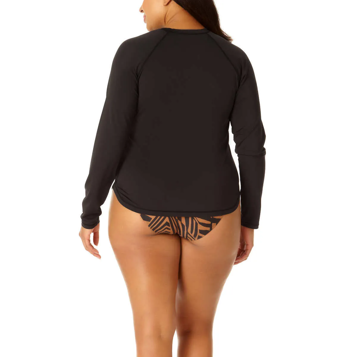 Hurley Women's Long Sleeve UPF 50  4-Way Stretch Swim Top Rashguard