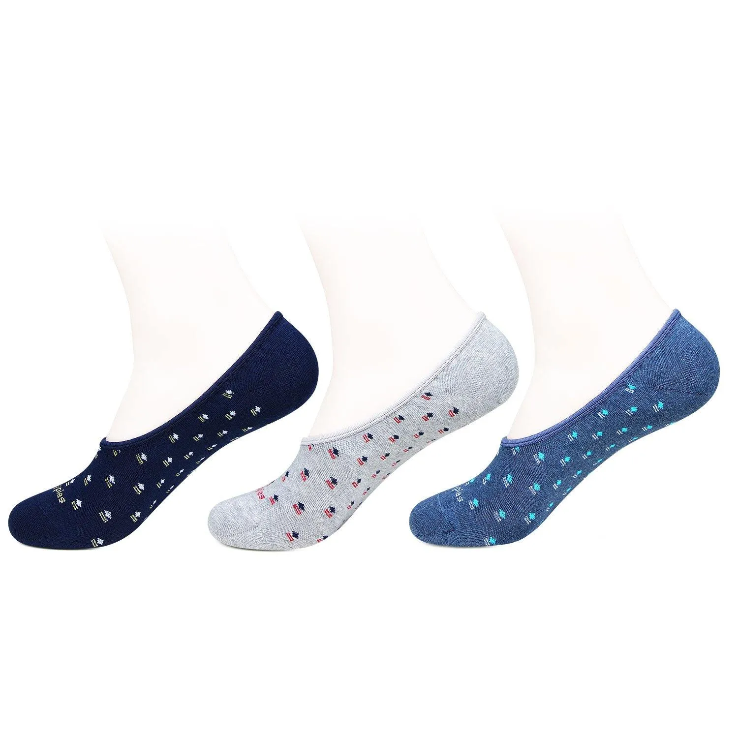 Hush Puppies Men's Multicolored Loafer Socks - Pack of 3