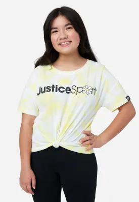 J Sport Knot Front Tee