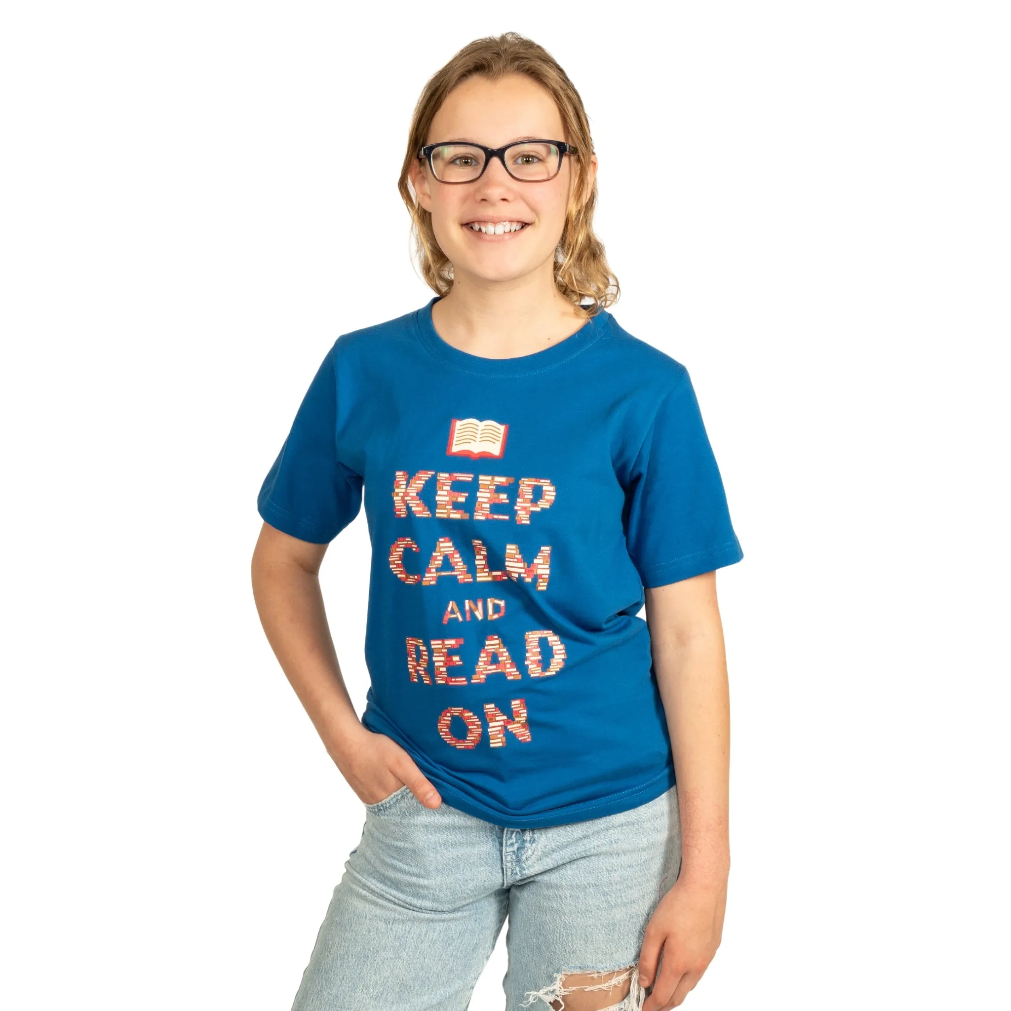 Keep Calm and Read On Kids T-Shirt [FINAL SALE]