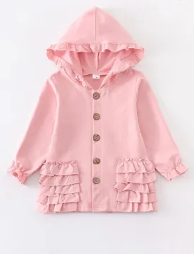 Kids pink ruffle top