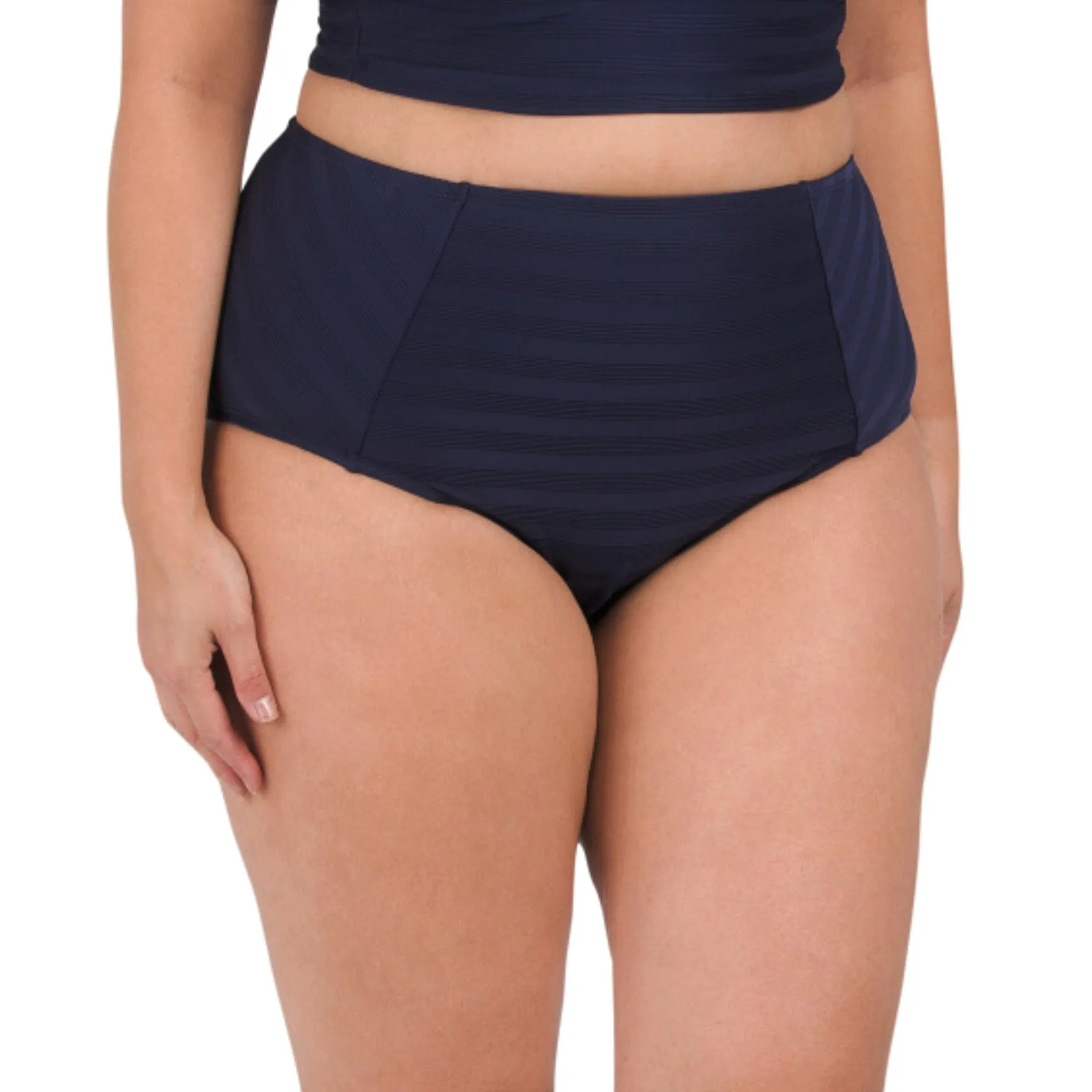 La Blanca Women's Plus Linea Costa Textured Swim Bikini Bottom