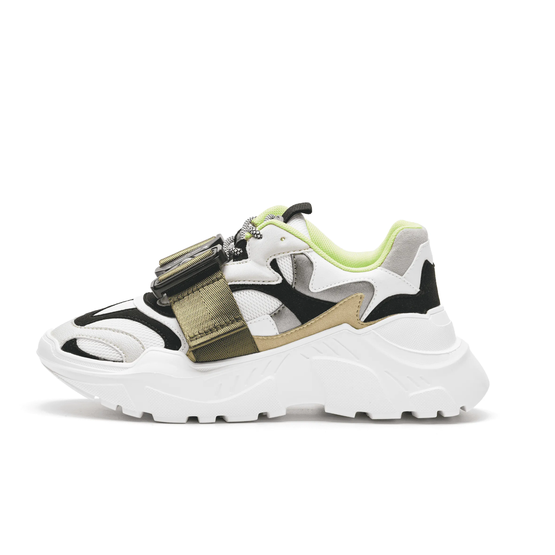 Ladies Buckle Chunky Sneaker 5216