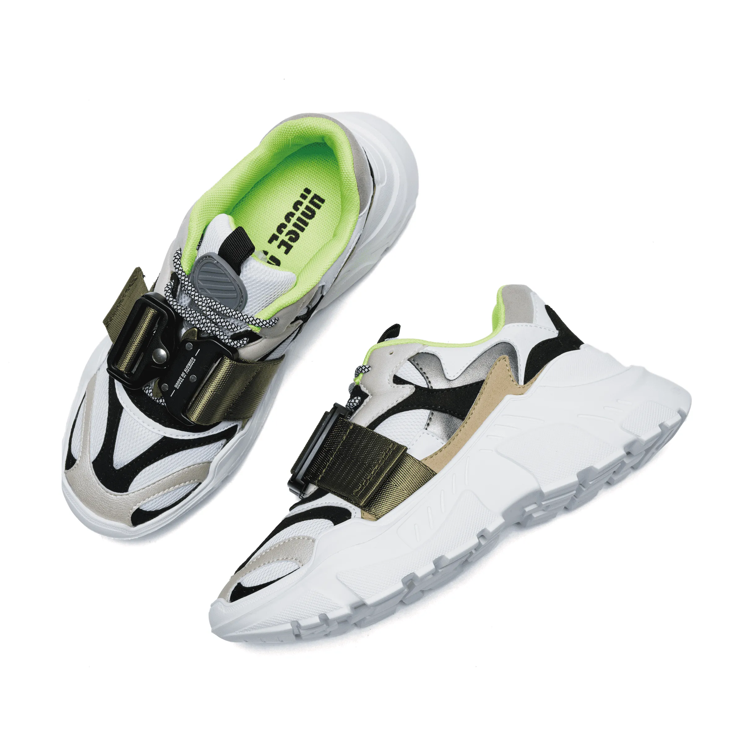 Ladies Buckle Chunky Sneaker 5216