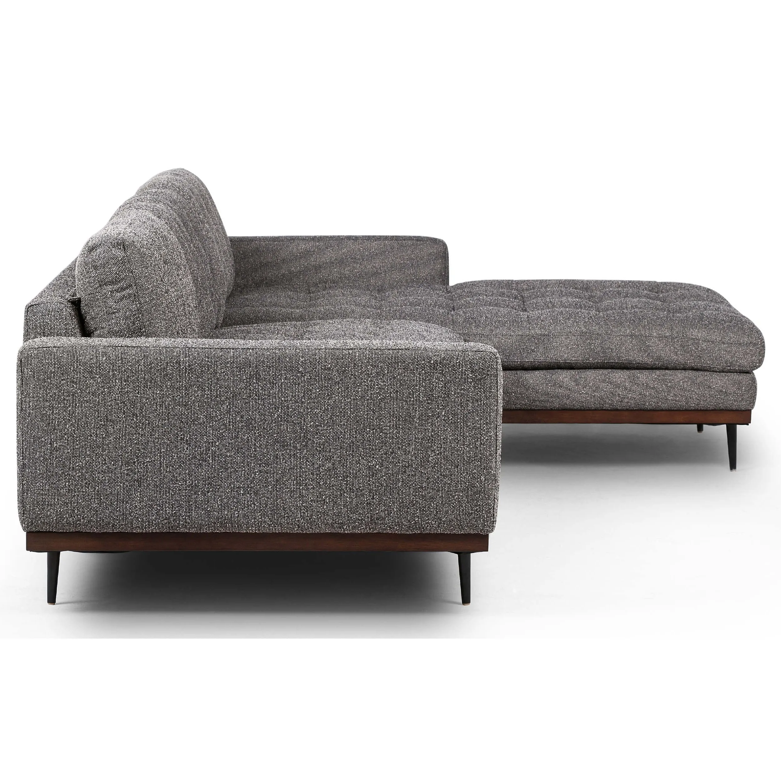 Lexi 2 Piece Sectional, Capri Ebony