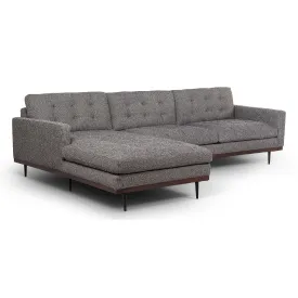 Lexi 2 Piece Sectional, Capri Ebony