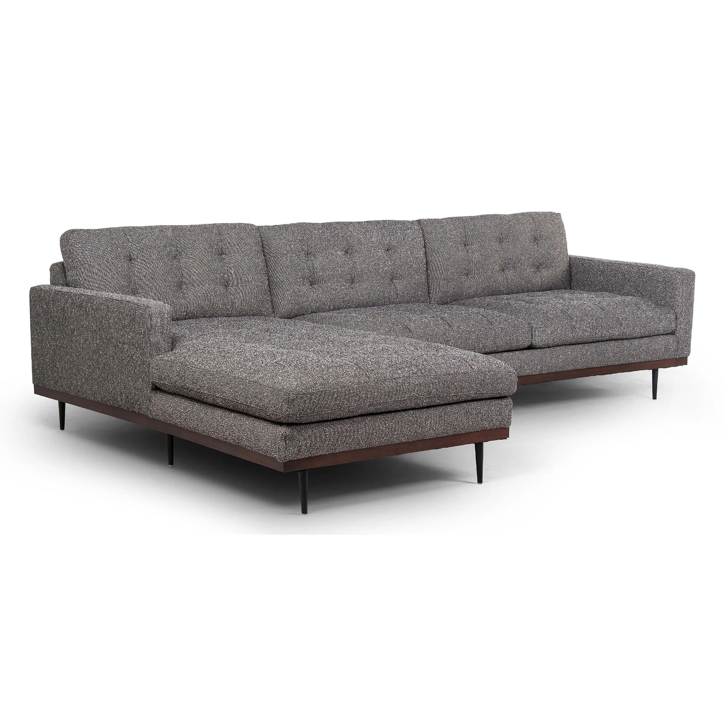 Lexi 2 Piece Sectional, Capri Ebony