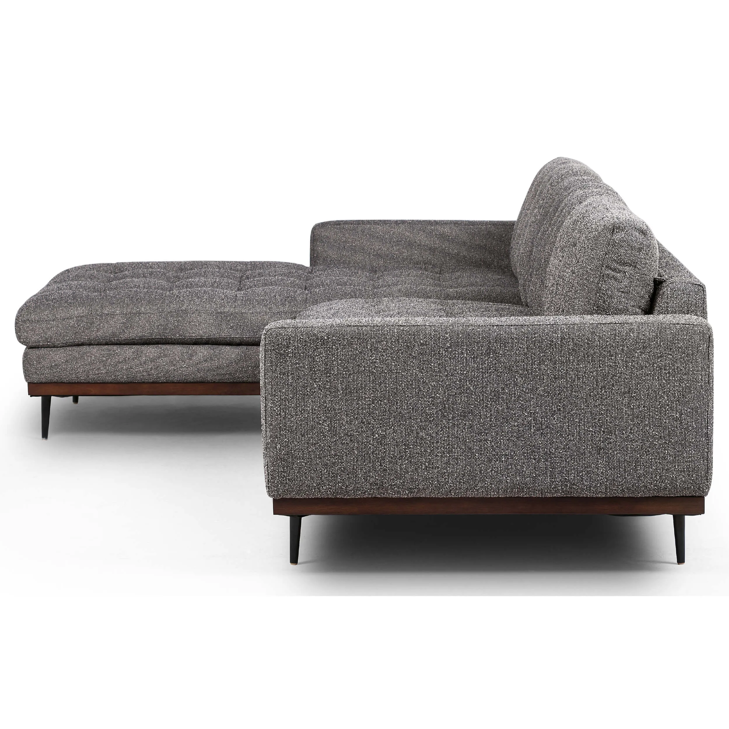 Lexi 2 Piece Sectional, Capri Ebony