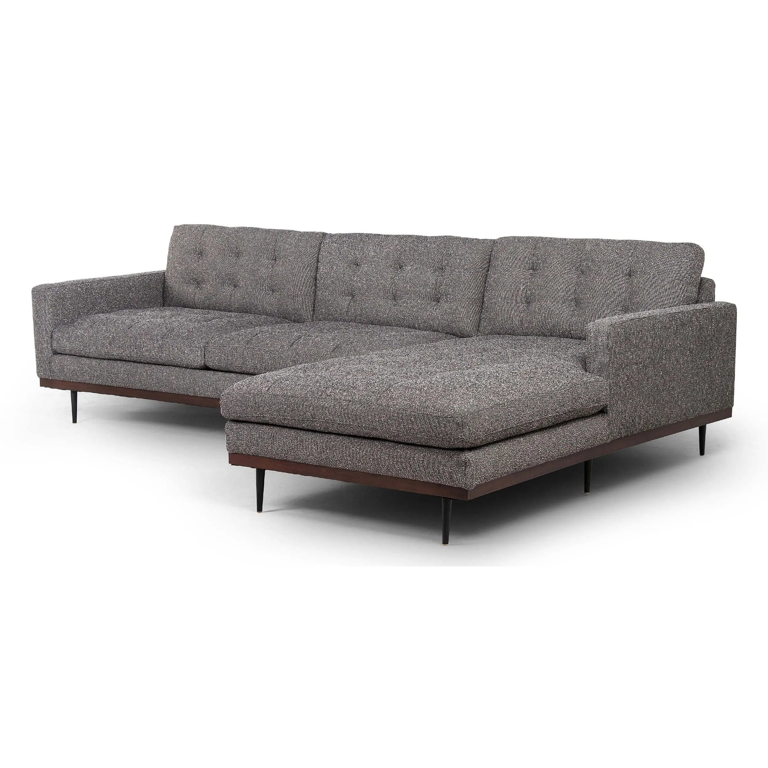 Lexi 2 Piece Sectional, Capri Ebony