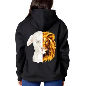 Lion And The Lamb Sweatshirt Hoodie Front/Back Print