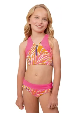 Maaji Caramel Foliage Poppy Girls Bikini Set