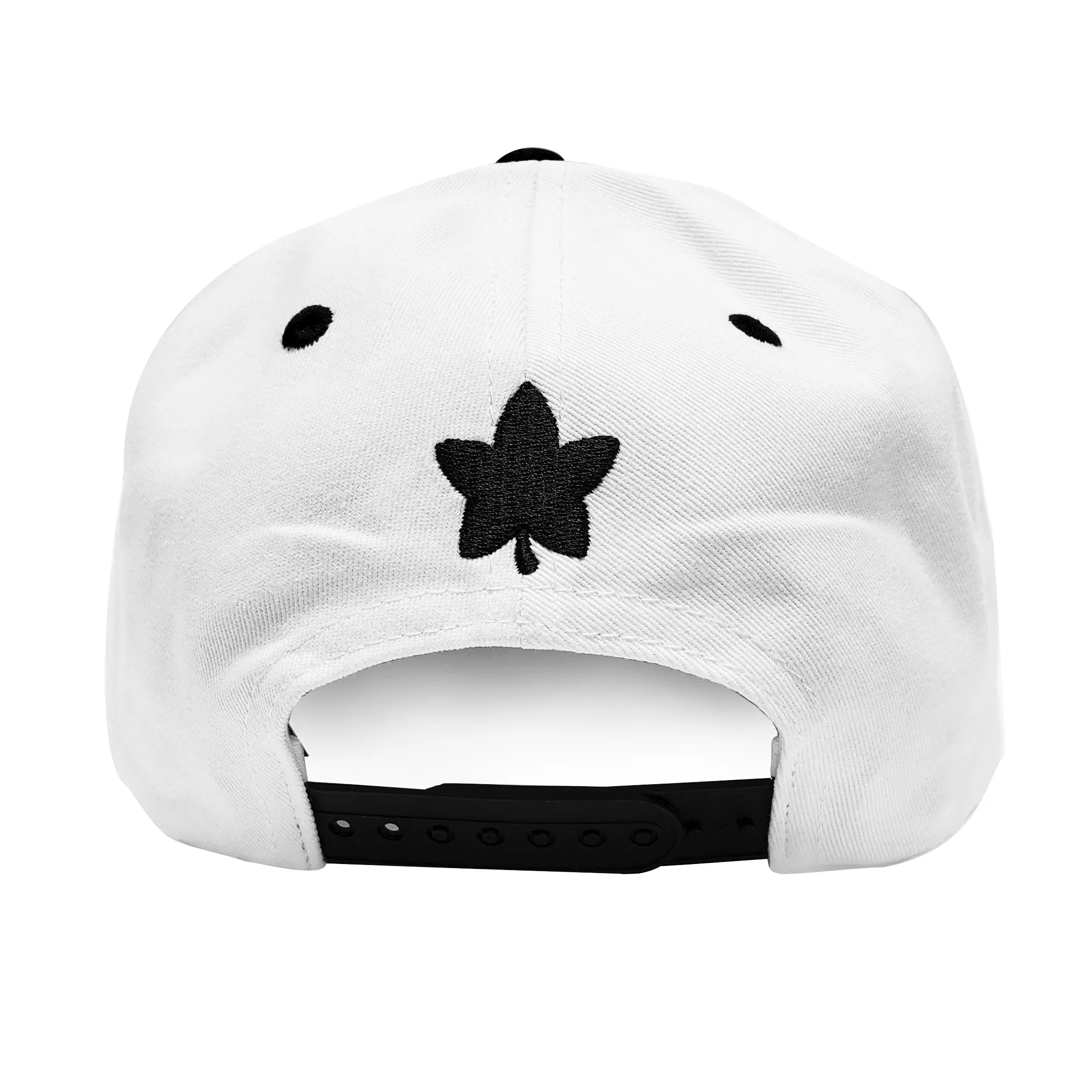 MapleStory M Orange Mushroom Snapback Hat Black, White